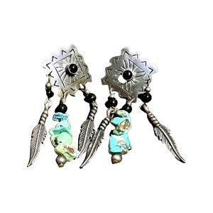 ✅ (Donated) Authentic Turquoise & Sterling Silver earrings